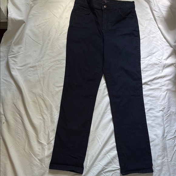 NYDJ High-Waisted Dark Wash Blue Denim Woman’s Jeans. Size 12 - Picture 1 of 8